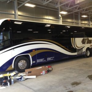 Bus Graphics with Cut RTA Vinyl