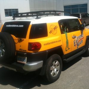 Vehicle Graphics with Cut Vinyl