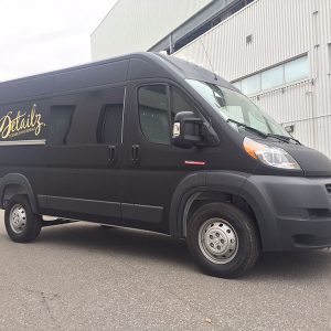 Matte Black Full Wrap With Gold Mirror Logo