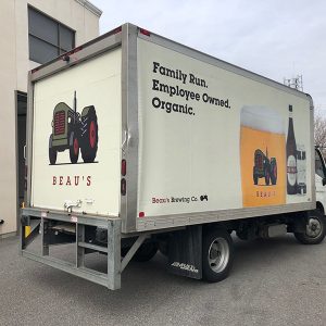 Truck with Cut Vinyl Graphics